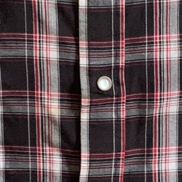 Ely Cattleman Western Shirt Tall Mens XXXL Plaid Pearl Snap Cowboy Rodeo Punk - Picture 3 of 14